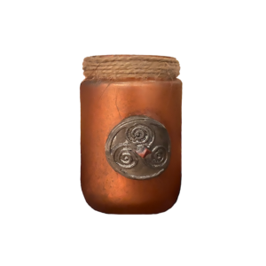 Porta velas artesanal triskel
