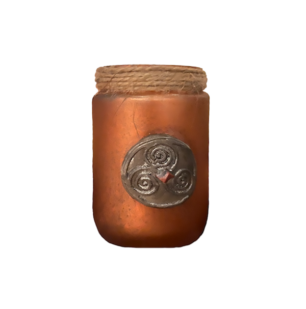 Porta velas artesanal triskel