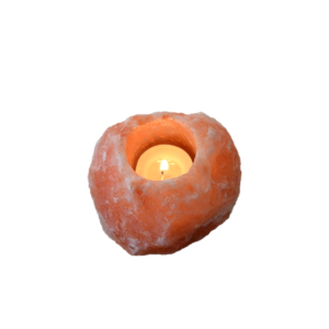 Porta velas de sal del Himalaya