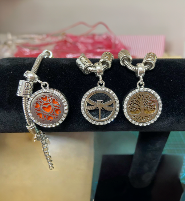 Pulsera difosora de aroma con cadena de acero