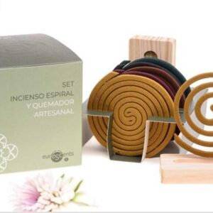 Set incienso espiral con quemador